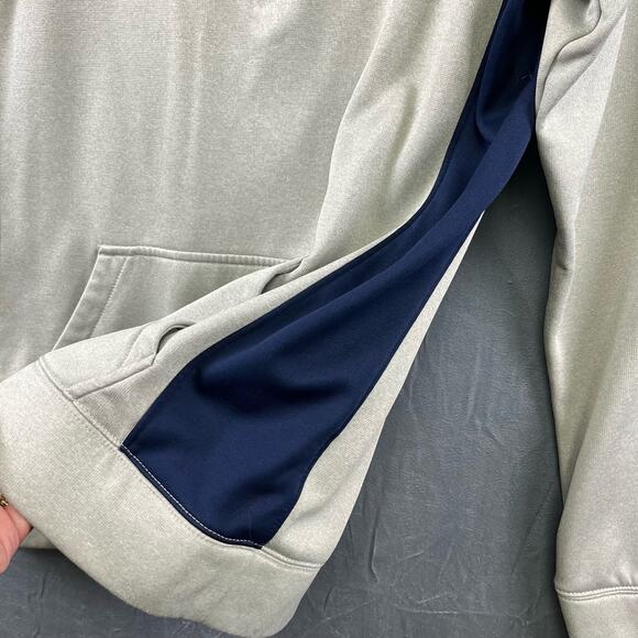 Nike Soccer Soft Fleece Lined Thermi-Fit Hooded Pullover Quarter Zip Hoodie MM05 - Picture 4 of 13